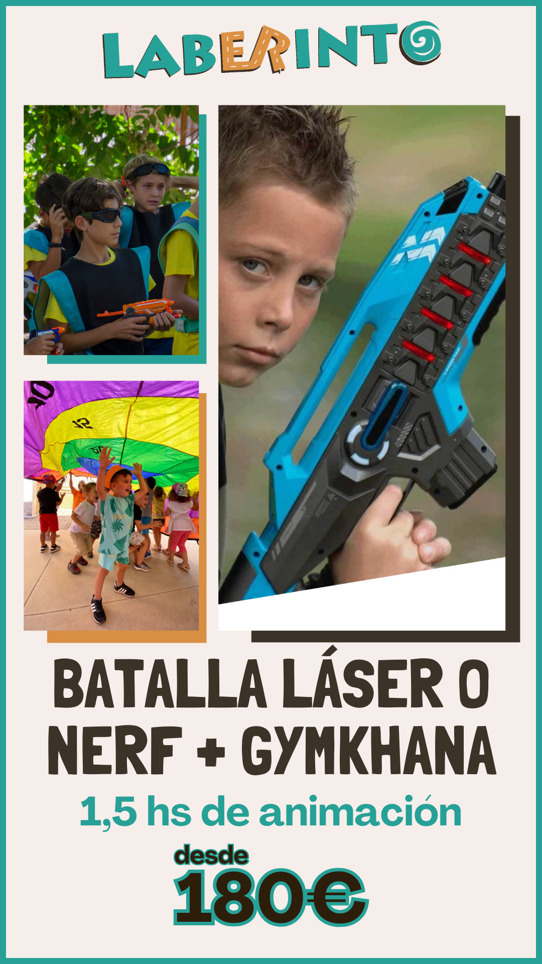 LÁSER/NERF + GYMKHANA